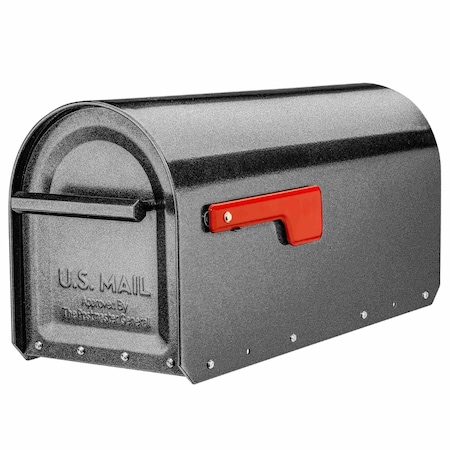 Architectural Mailboxes Mailbox, Pewter, Post Mount, Large 5560P-R-10